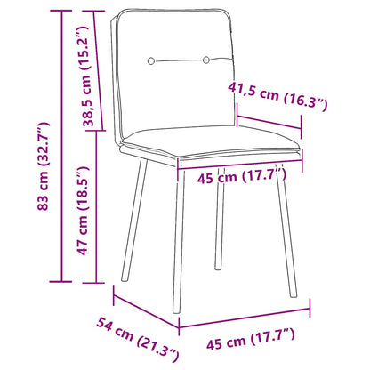 Eetkamerstoelen 2 st fluweel donkergroen
