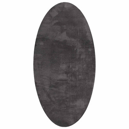 Tapijt HUARTE Antraciet 80 x 150 cm 100% Polyester