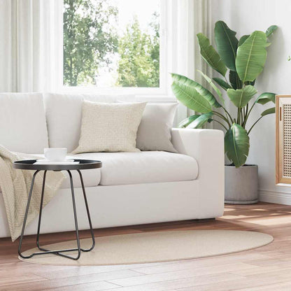 Vloerkleden Ovaal HUARTE Beige 80 x 150 cm 100% Polyester