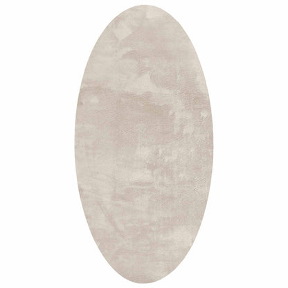 Vloerkleden Ovaal HUARTE Beige 80 x 150 cm 100% Polyester