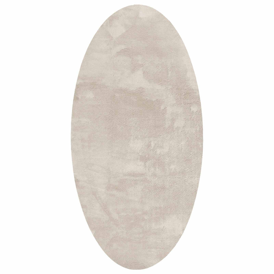 Vloerkleden Ovaal HUARTE Beige 80 x 150 cm 100% Polyester