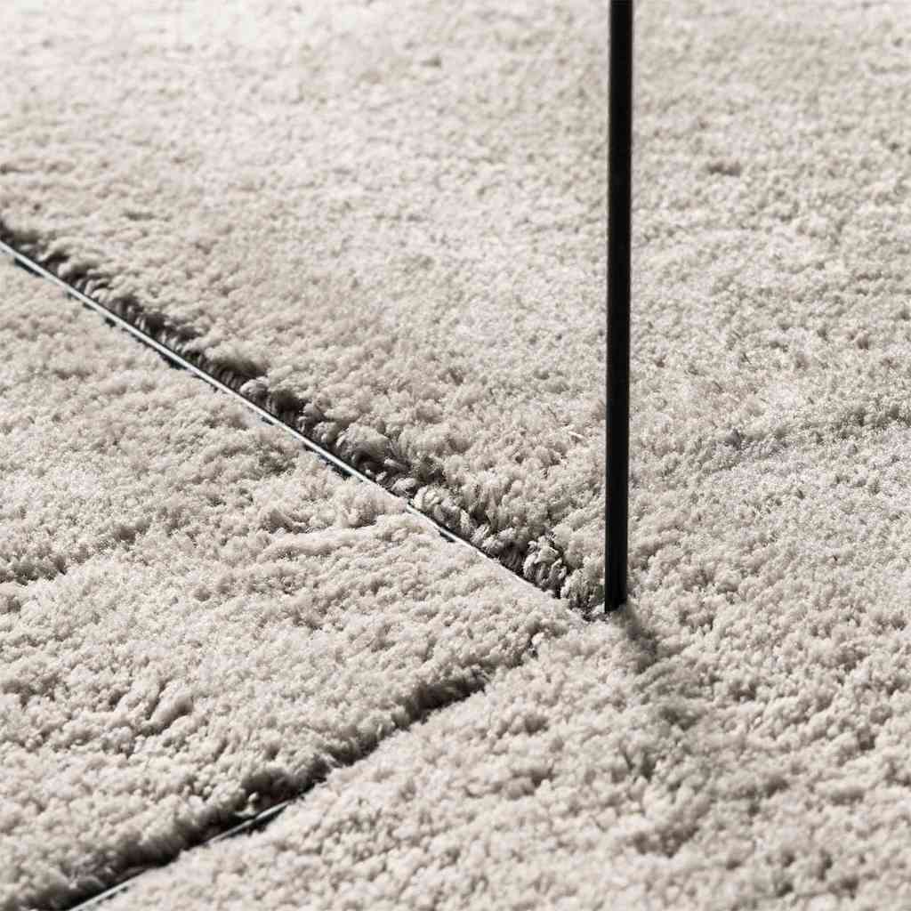 Vloerkleden Ovaal HUARTE Zand 80 x 150 cm 100% Polyester