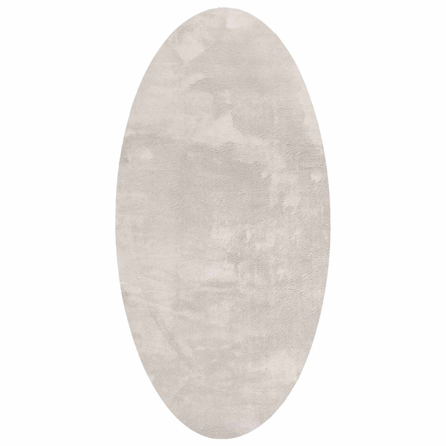 Vloerkleden Ovaal HUARTE Zand 80 x 150 cm 100% Polyester