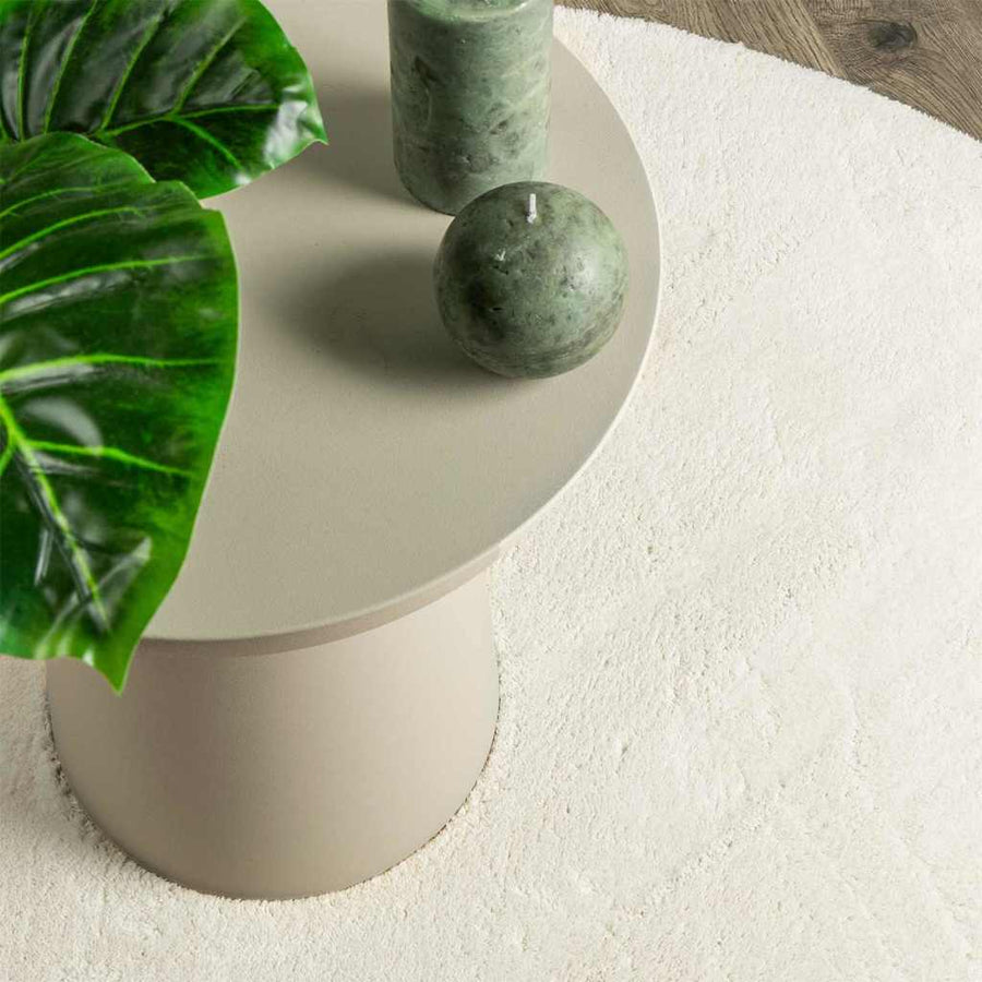 Vloerkleden HUARTE Crème 100 x 200 cm Polyester