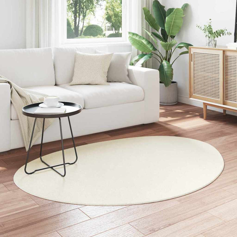 Vloerkleden HUARTE Crème 100 x 200 cm Polyester