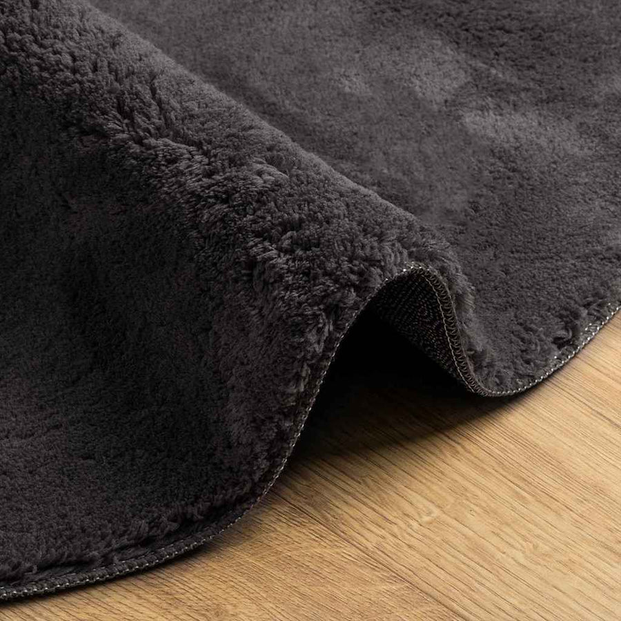 Vloerkleden HUARTE Antraciet 80 x 150 cm Polyester