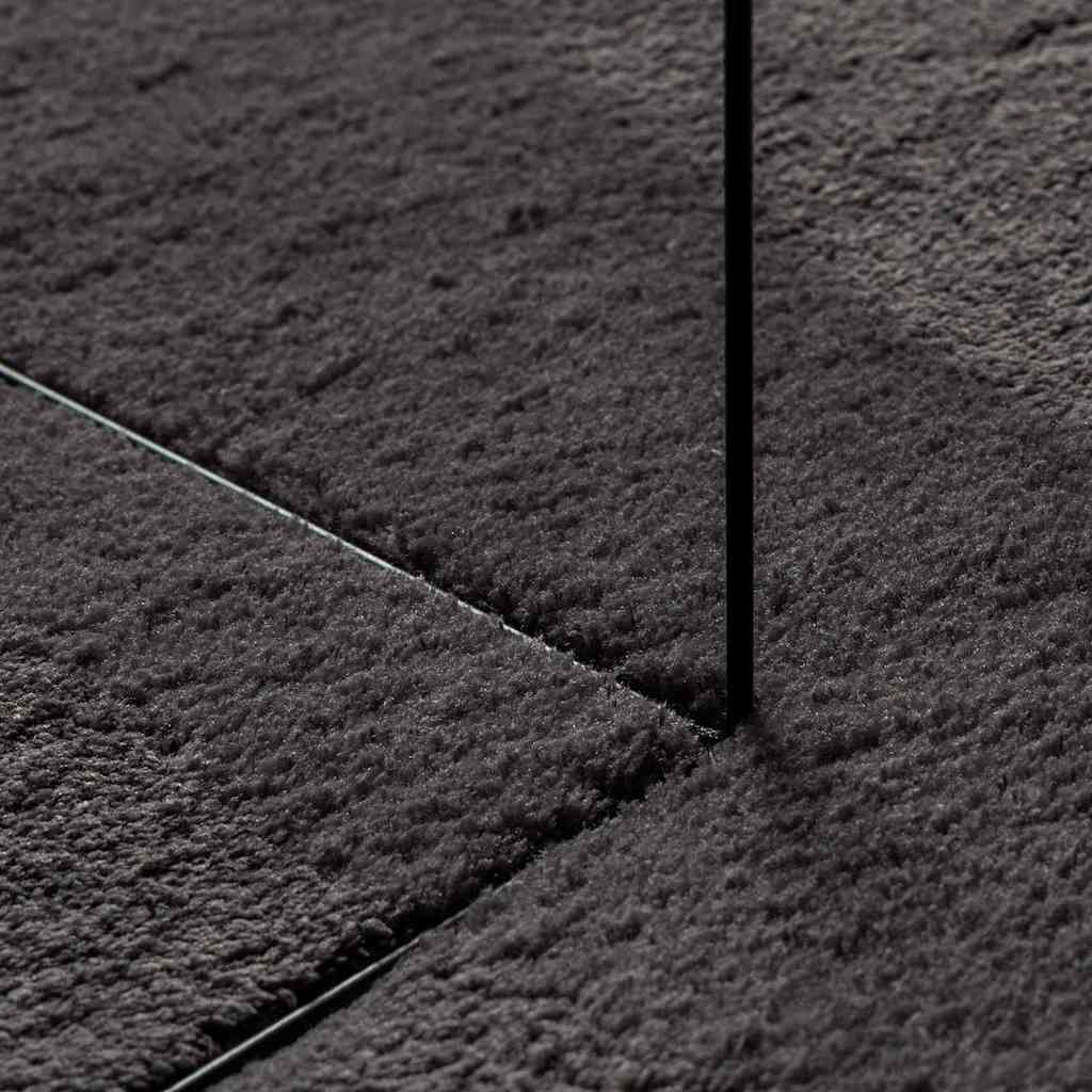 Vloerkleden HUARTE Antraciet 80 x 150 cm Polyester
