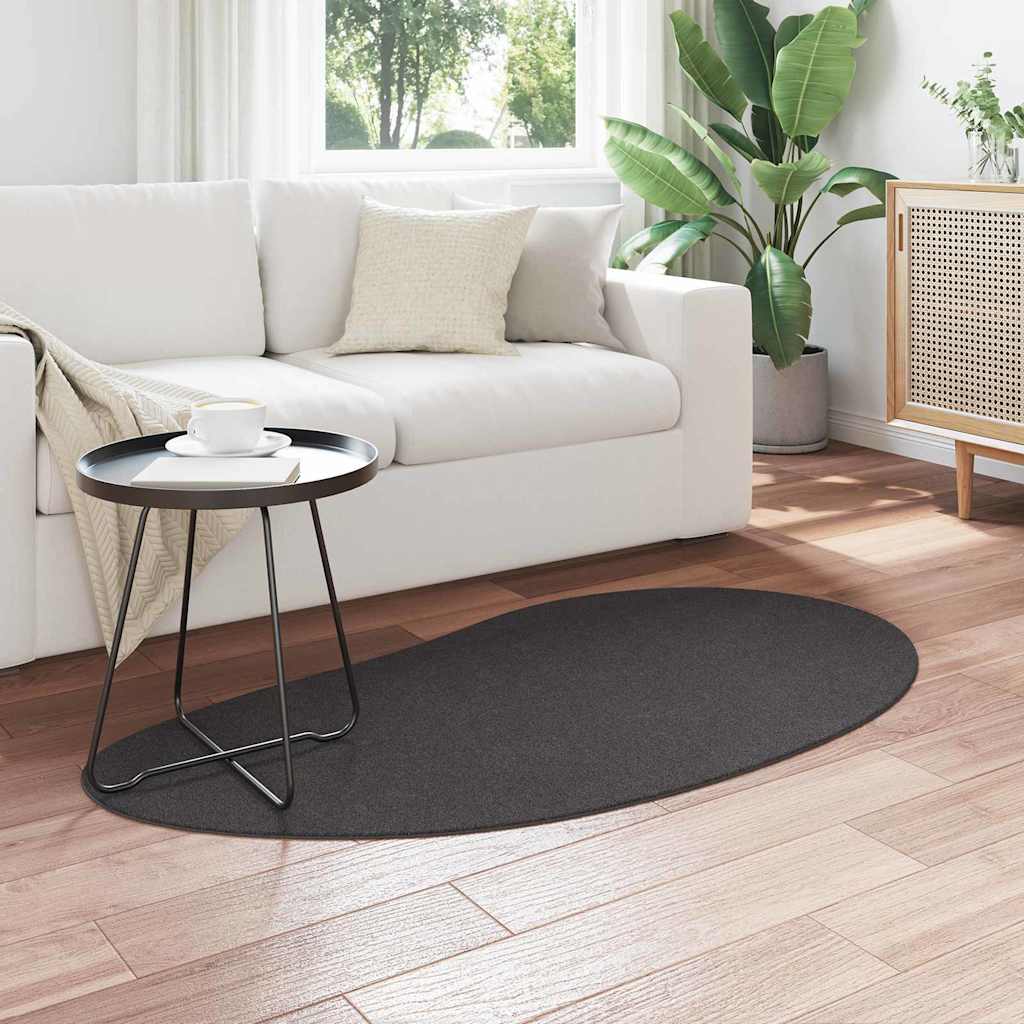 Vloerkleden HUARTE Antraciet 80 x 150 cm Polyester