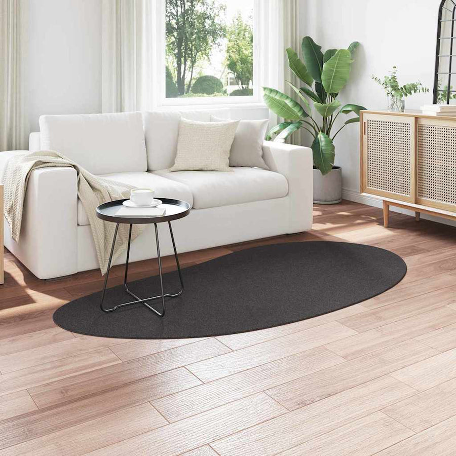 Vloerkleden HUARTE Antraciet 100 x 200 cm Polyester