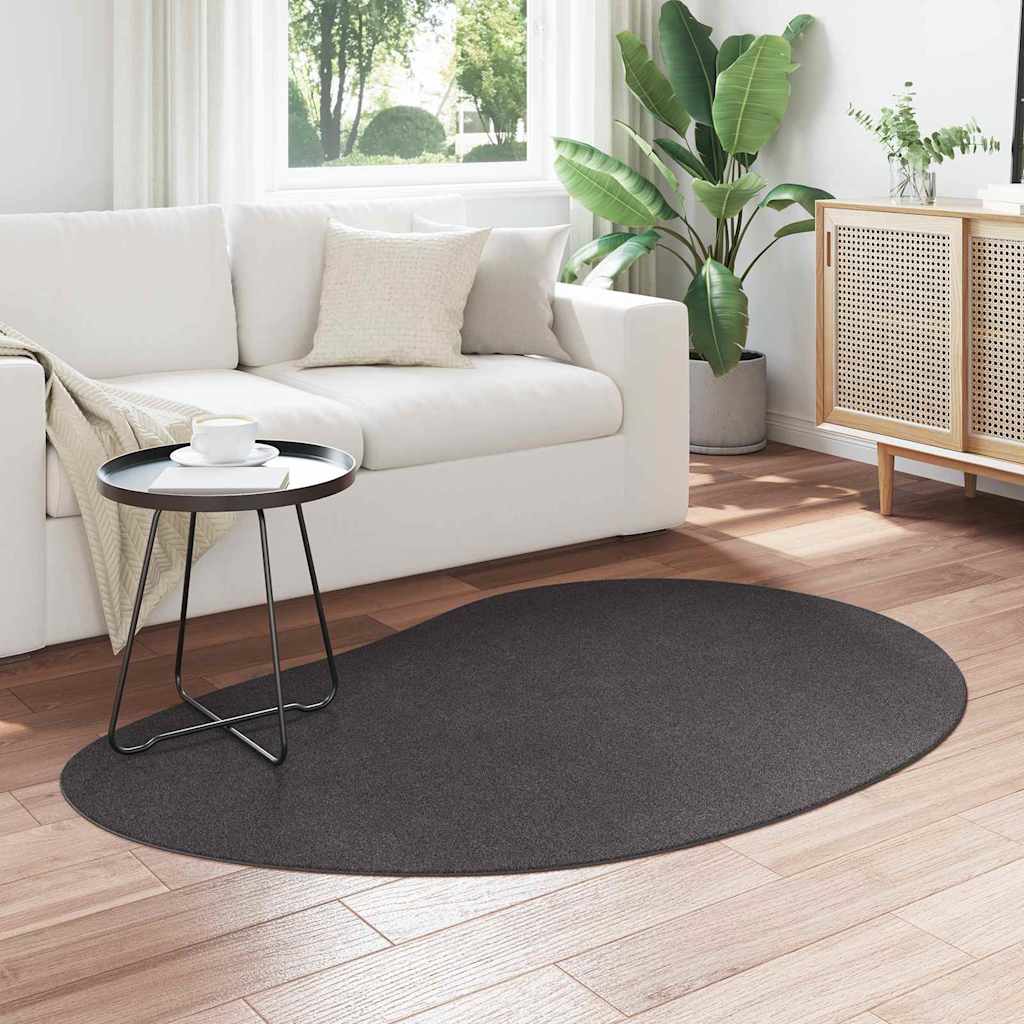 Tapijt HUARTE Antraciet 120 x 170 cm Polyester