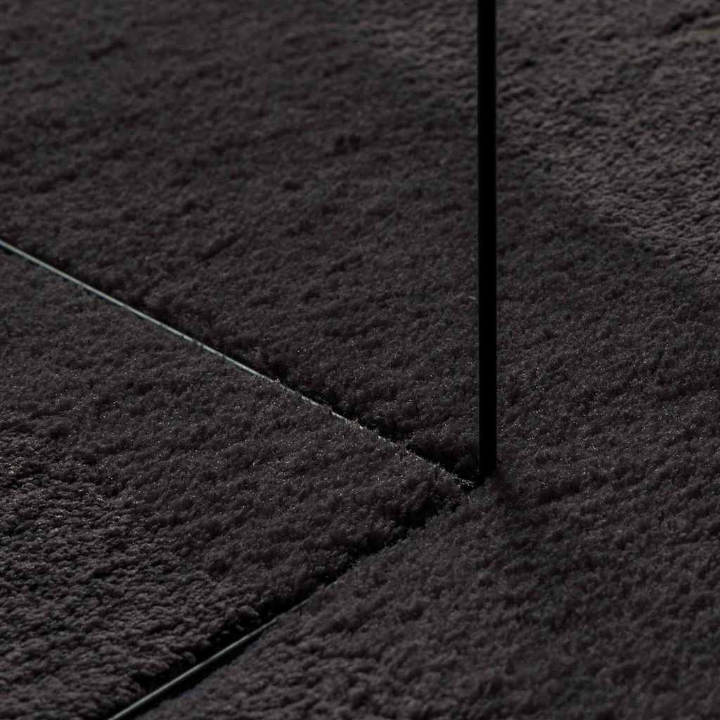 Vloerkleden HUARTE Zwart 80 x 150 cm Polyester