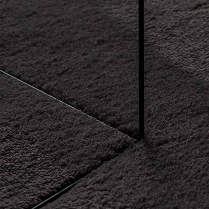Vloerkleden HUARTE Zwart 80 x 150 cm Polyester