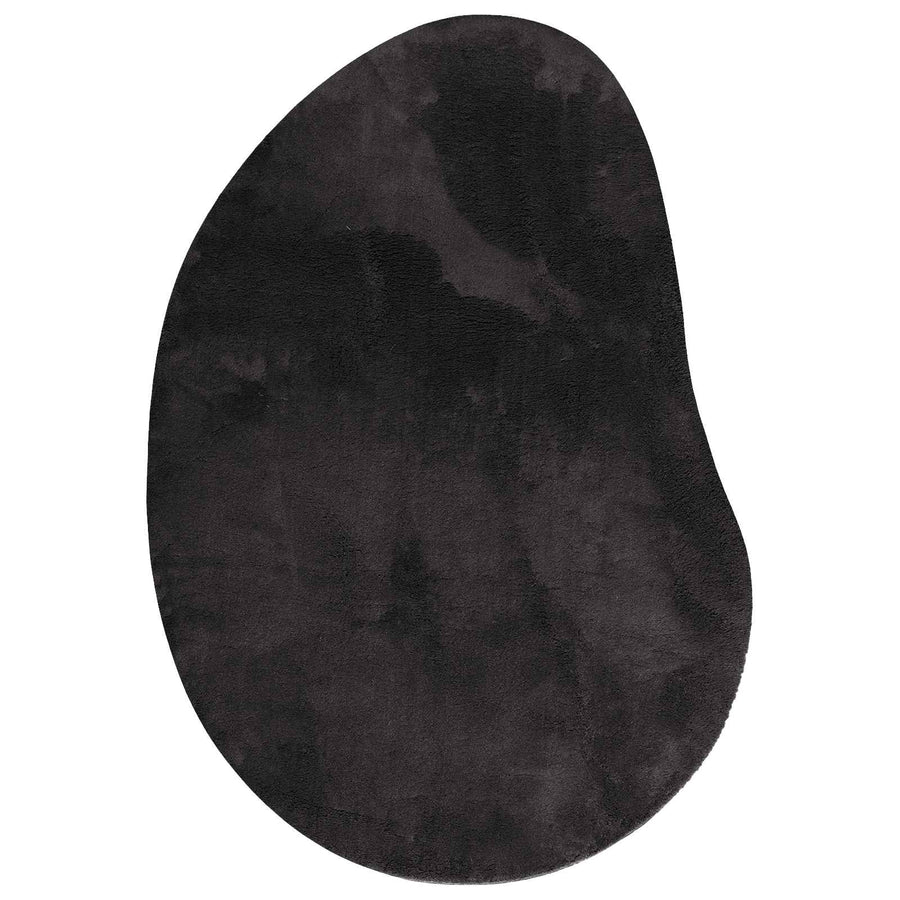 Vloerkleden HUARTE Zwart 80 x 150 cm Polyester