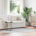 Tapijt 140 x 200 cm grijs polyester