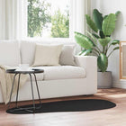 Vloerkleed zwart 80 x 150 cm polyester