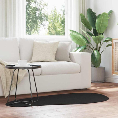 Vloerkleden HUARTE Zwart 80 x 150 cm Polyester