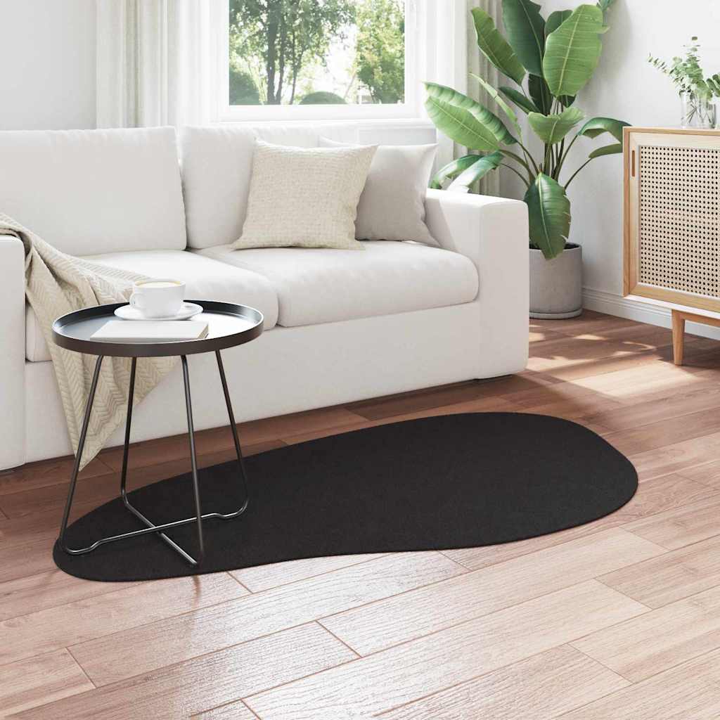 Vloerkleden HUARTE Zwart 80 x 150 cm Polyester