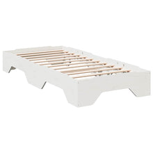 Bedframe zonder matras stapelbaar 80x200 cm massief hout wit