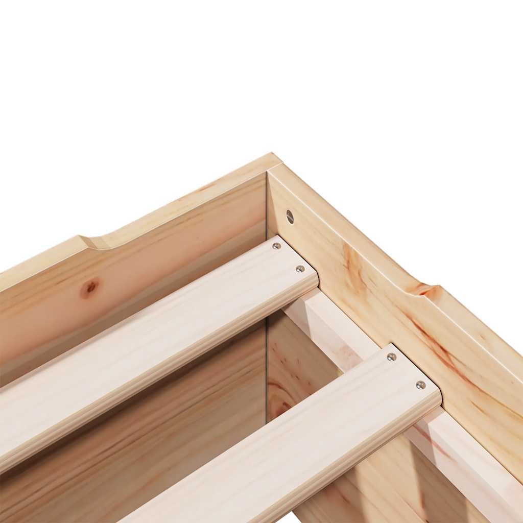 Bedframe zonder matras stapelbaar 90x190 cm massief hout