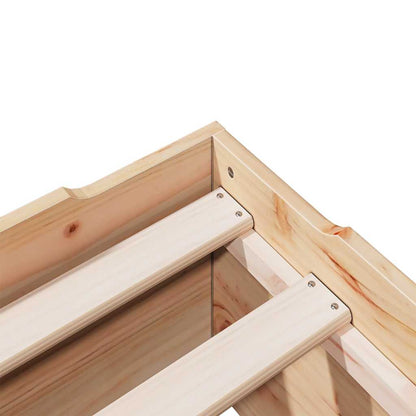 Bedframe zonder matras stapelbaar 90x190 cm massief hout