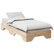 Bedframe stapelbaar 75x190 cm massief hout