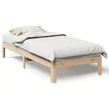 Bedframe zonder matras massief grenenhout 90x200 cm