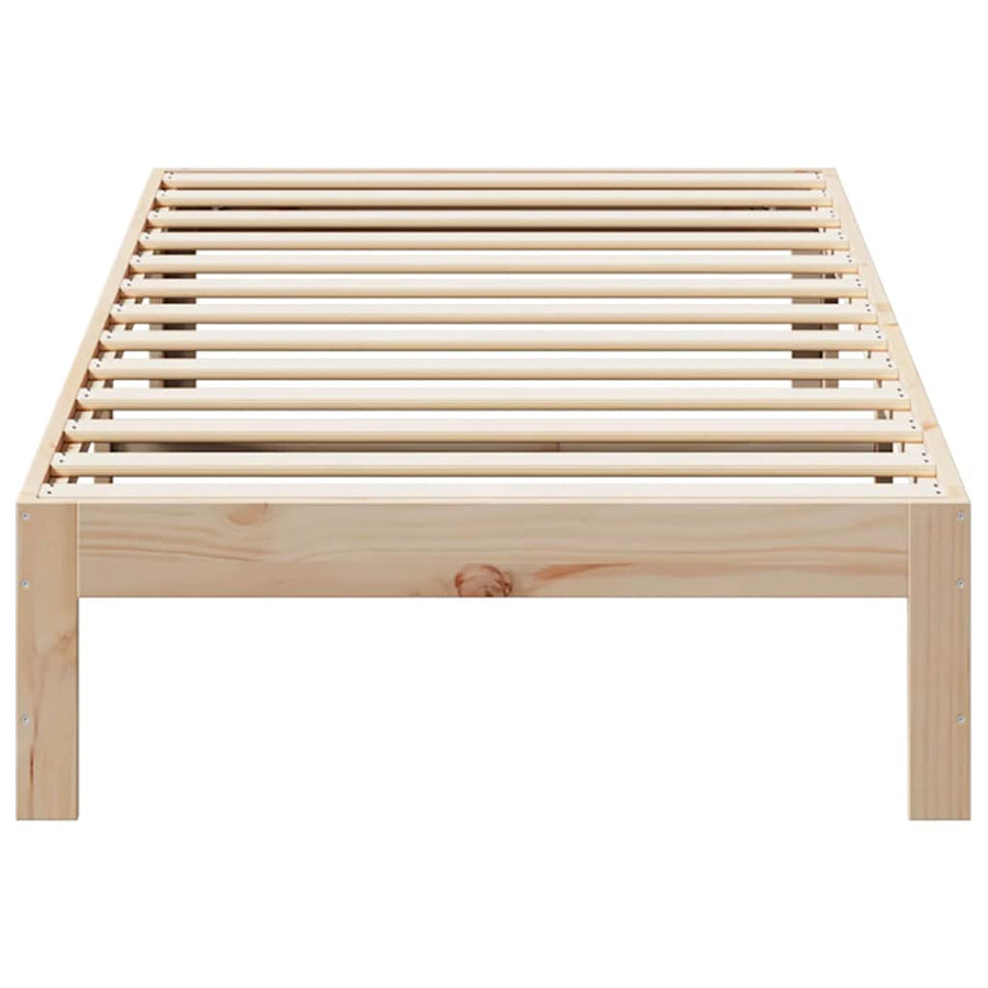 Bedframe zonder matras massief grenenhout 90x200 cm