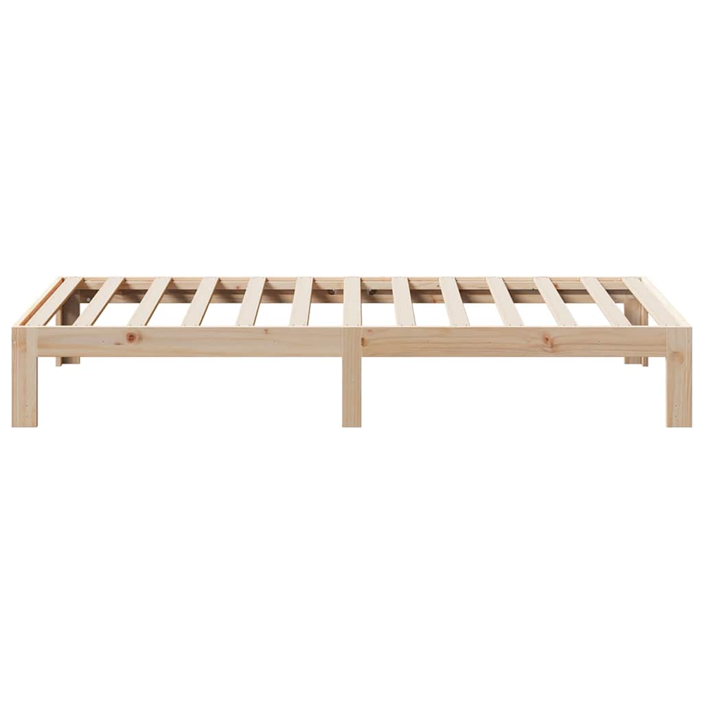 Bedframe zonder matras massief grenenhout 90x200 cm