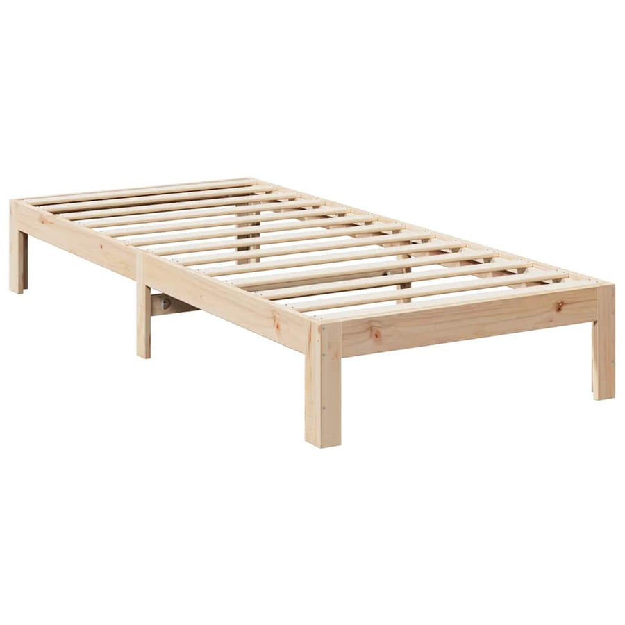 Bedframe zonder matras massief grenenhout 90x200 cm