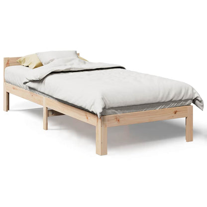 Bedframe zonder matras massief grenenhout 90x200 cm