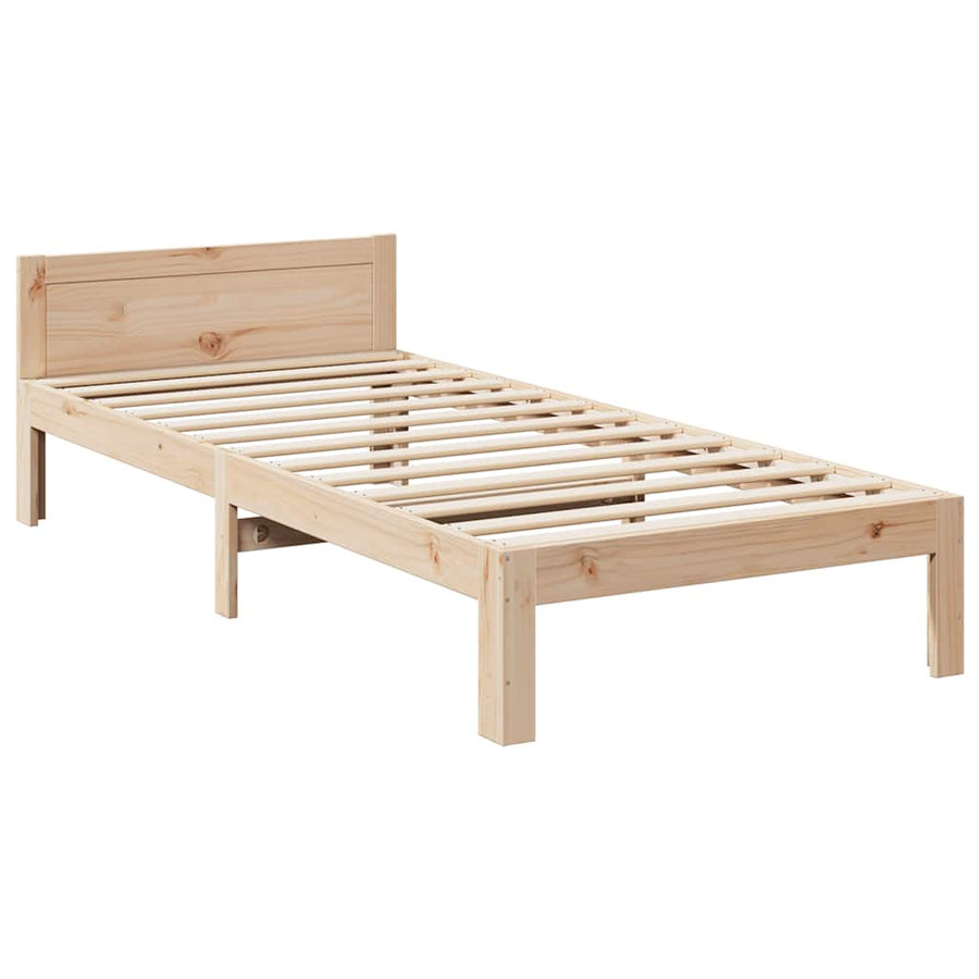 Bedframe zonder matras massief grenenhout 90x200 cm