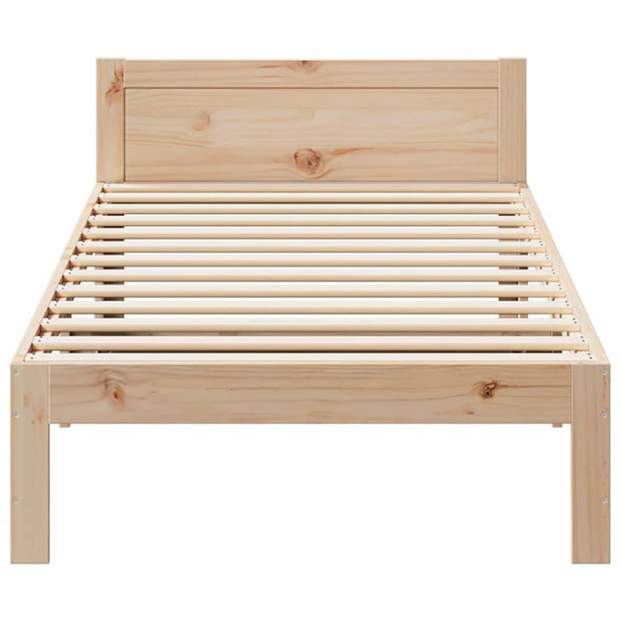 Bedframe zonder matras massief grenenhout 90x200 cm
