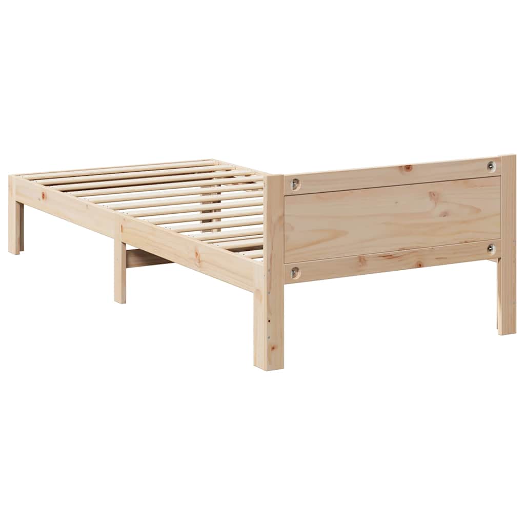 Bedframe zonder matras massief grenenhout 90x200 cm