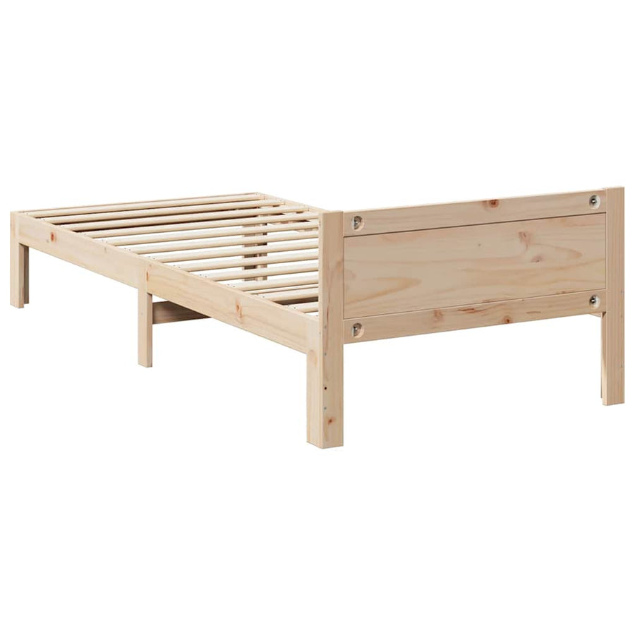Bedframe zonder matras massief grenenhout 90x200 cm