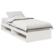 Slaapbank 100x200 cm massief grenenhout wit