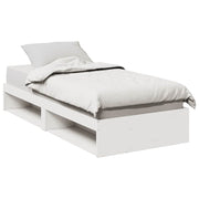 Slaapbank 90x200 cm massief grenenhout wit