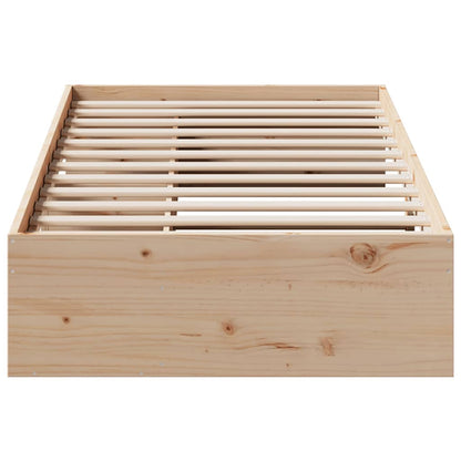 Slaapbank zonder matras 80x200 cm massief grenenhout