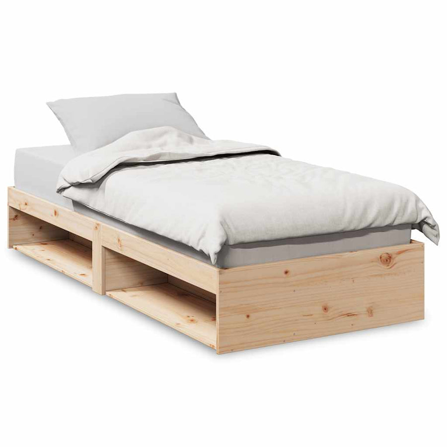 Slaapbank zonder matras 90x190 cm massief grenenhout