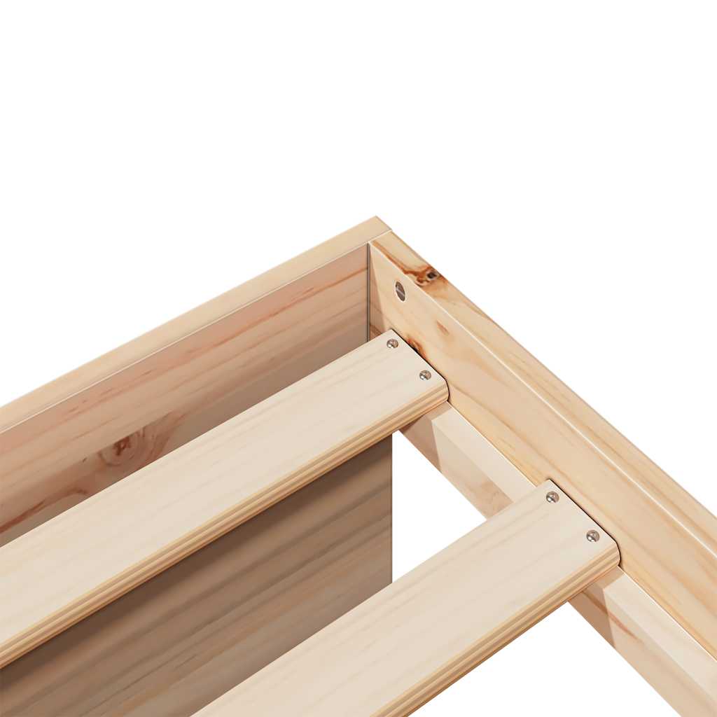 Slaapbank zonder matras 90x190 cm massief grenenhout