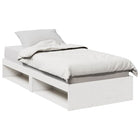 Day bed without mattress 90x190 cm solid pine white