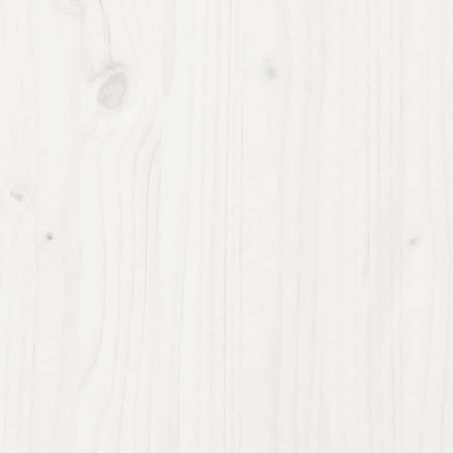 Slaapbank zonder matras 75x190 cm massief grenenhout wit