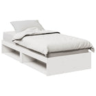 Sofa bed without mattress 75x190 cm solid pine white