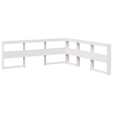 Boekenkast Hoofdeinde L-vormig 200 cm massief grenenhout wit