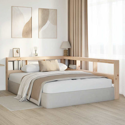 Boekenkast Hoofdeinde L-vormig 160 cm massief grenenhout