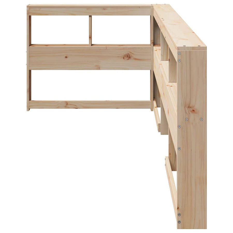 Boekenkast Hoofdeinde L-vormig 80 cm massief grenenhout
