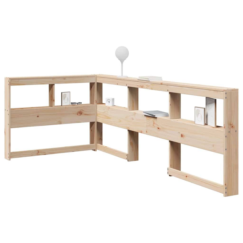 Boekenkast Hoofdeinde L-vormig 80 cm massief grenenhout
