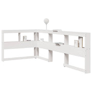 Hoofdeinde L-vormig 80 cm massief grenenhout wit