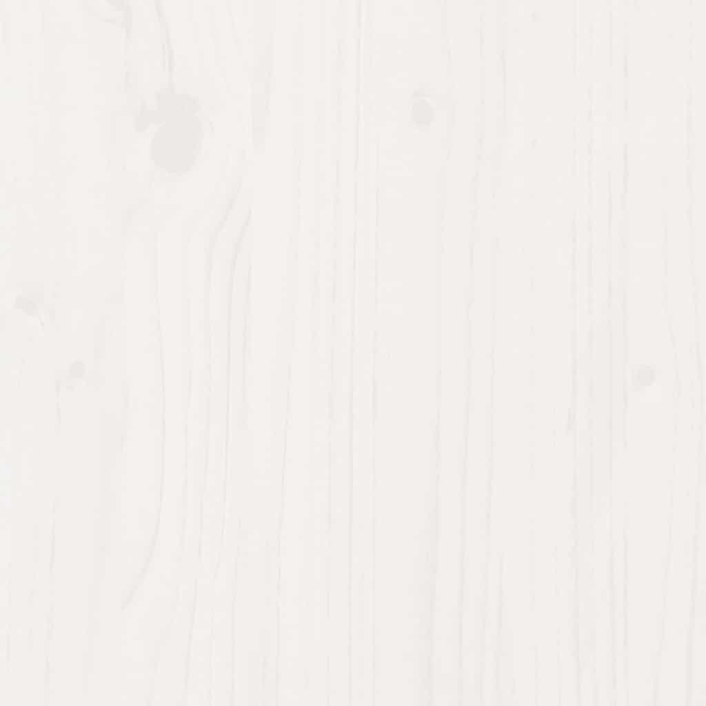 Boekenkast Hoofdeinde L-vormig 120 cm massief grenenhout wit