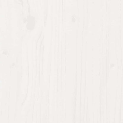 Boekenkast Hoofdeinde L-vormig 120 cm massief grenenhout wit