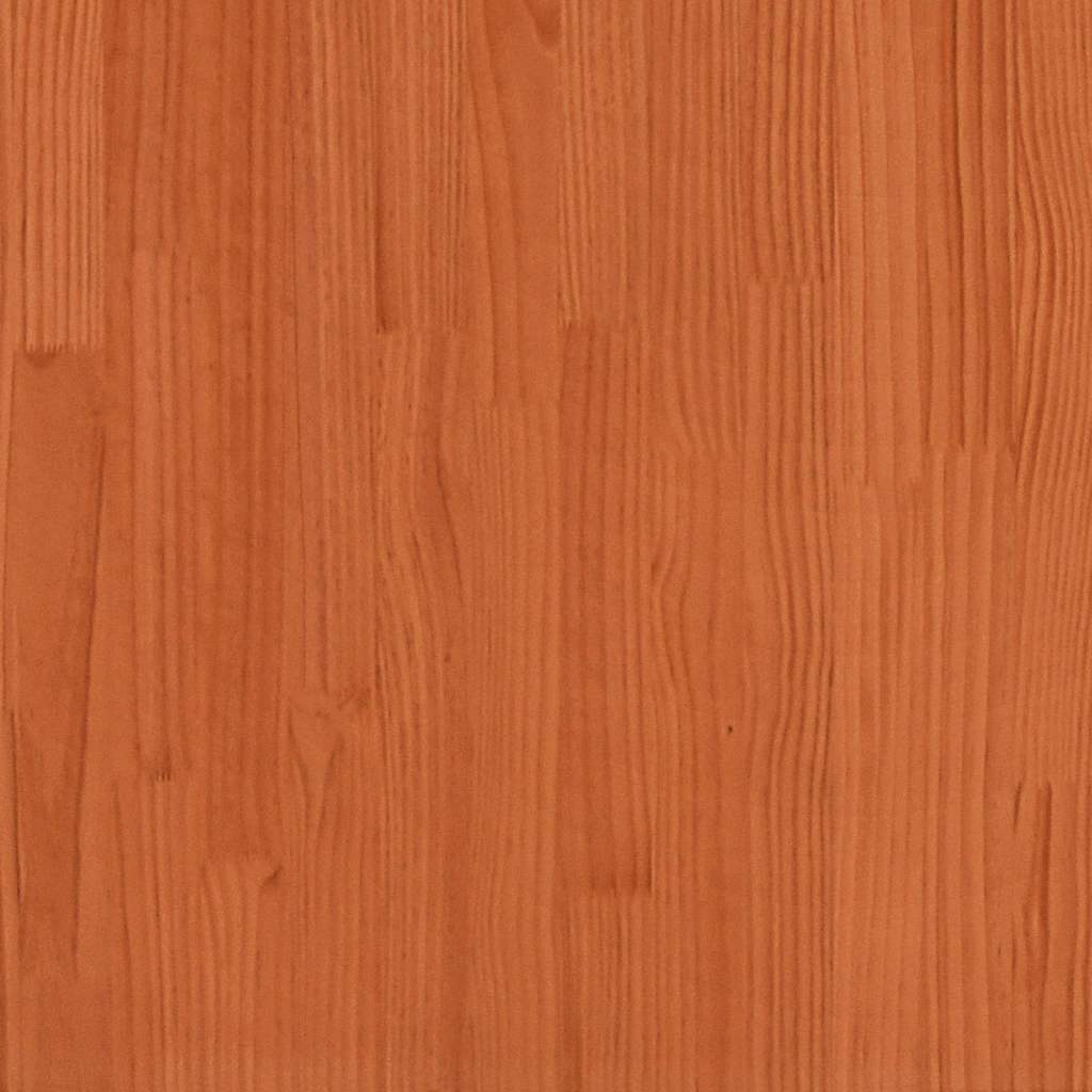 Boekenkast Hoofdeinde L-vormig 75 cm grenenhout wasbruin